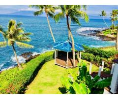 Ocean Front Estate Home - Napili 4bdm with Office & guest quarters