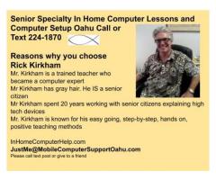 Senior Computer Lessons Oahu